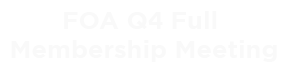 FOA Q4 meeting